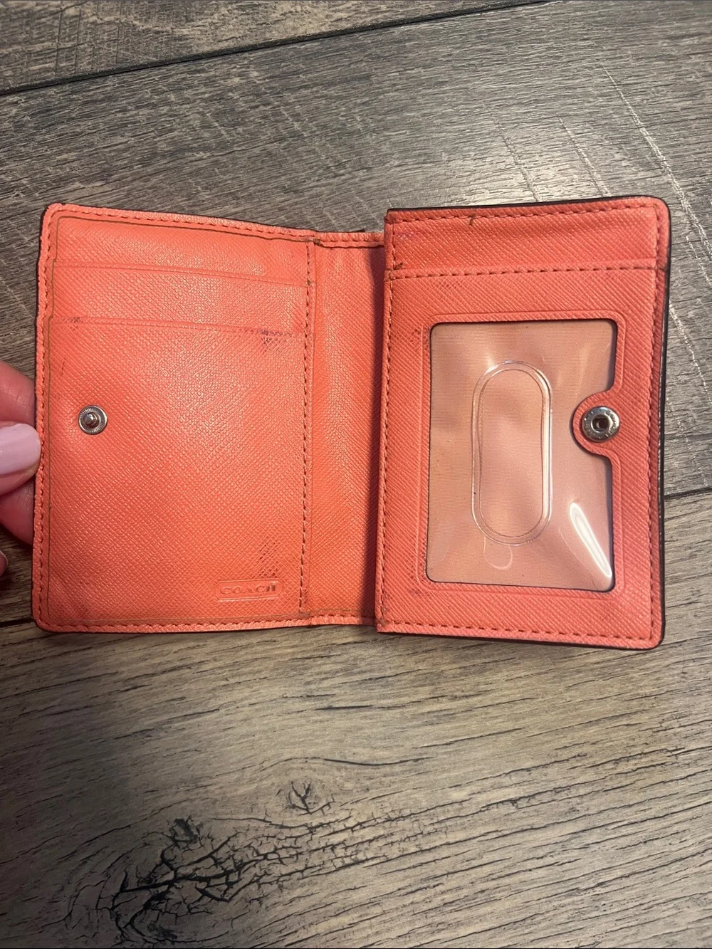 Coach Striped Leather Wallet - Pink, Blue, Coral, Yellow, Navy